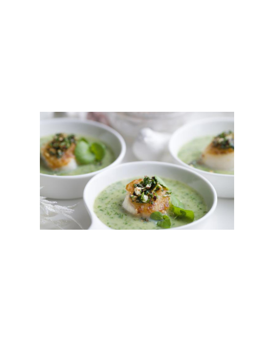 Noix de saint Jacques sauce cresson