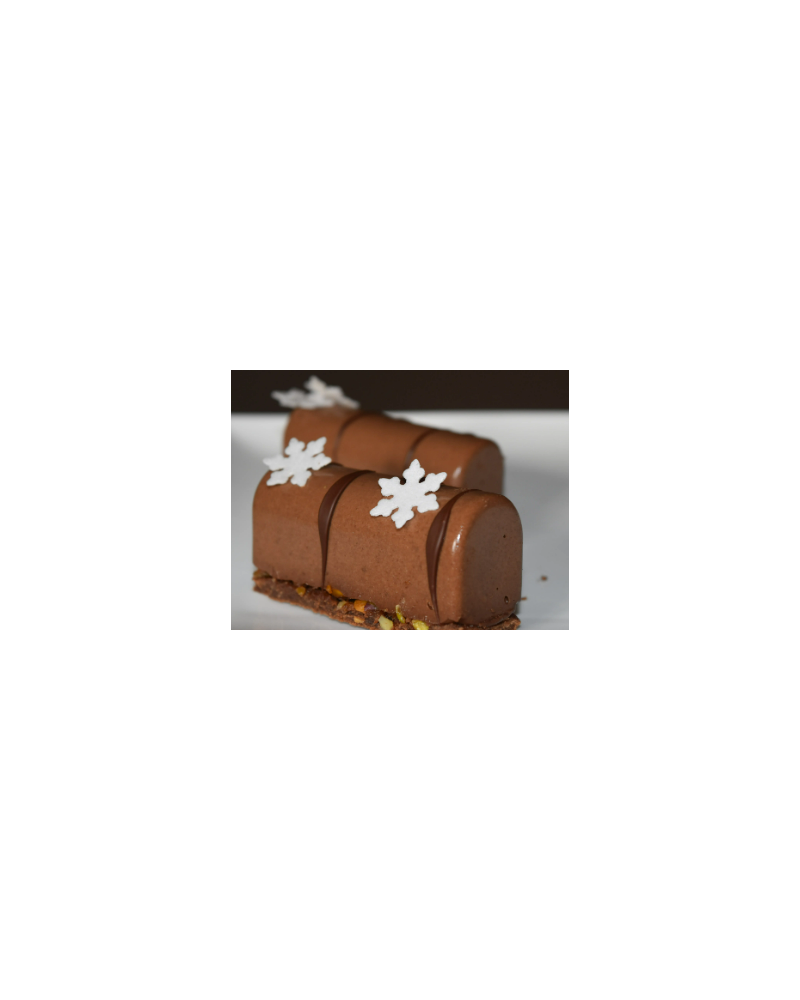 Bûche chocolat, praliné croustillant individuelle
