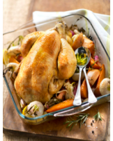 Poulets fermiers pour 8 personnes