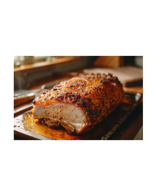 Poitrine de cochon Ibérique confite 24 heures et ses accompagnements