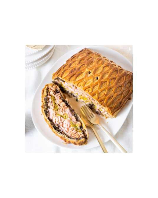 Saumon façon Wellington et ses accompagnements