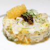 Tartare de noix de Saint Jacques kiwi, pamplemousse, gingembre, citronnelle